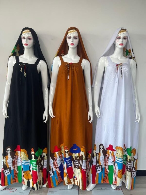 Royal Sisters Maxi Set (Multicolor Set with Hijab)
