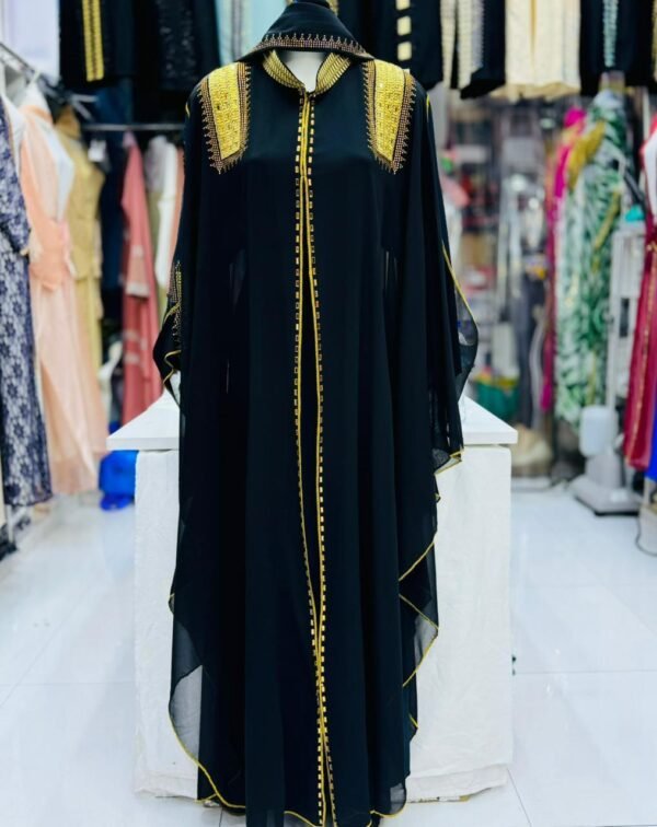 Nyota Ruffle Gown – Black